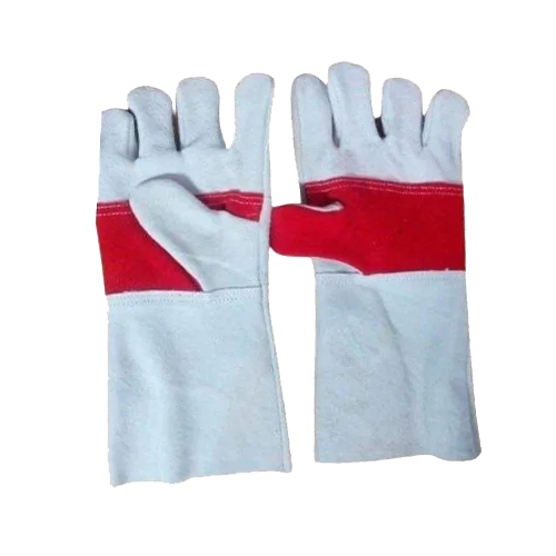 LEATHER RED PALM HAND GLOVES